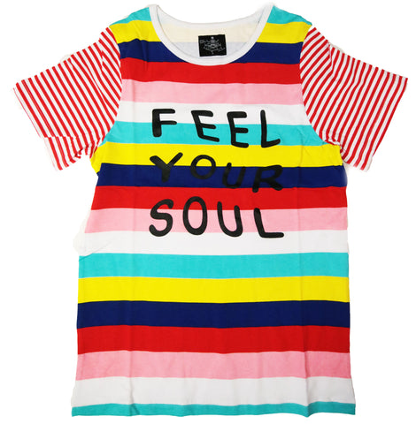 Feel Your Soul - Colorful Stripe T-Shirt   SALE!!