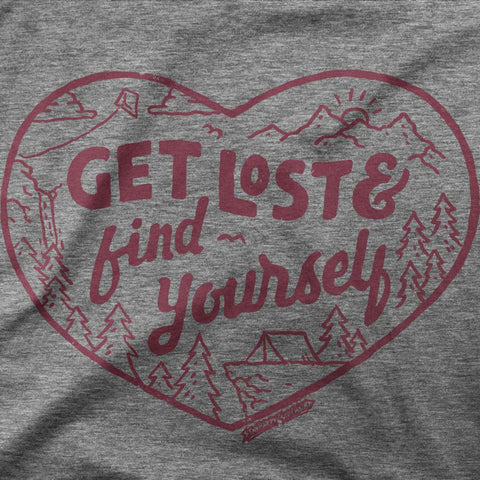 Get Lost & Find Yourself - Oxford Heather Shirt