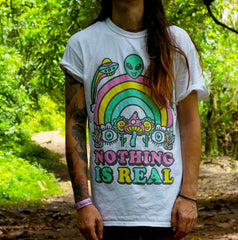 Nothing Is Real - Cloud White Shirt   SALE!!
