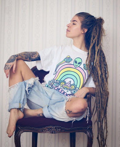 Nothing Is Real - Cloud White Shirt   SALE!!