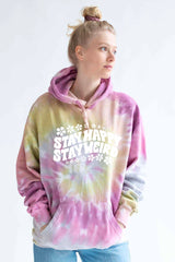 DESERT ROSE TIE DYE HOODIE - SHSW FLOWERS  SALE!!