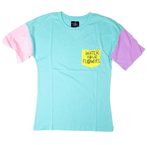 Water Your Flowers - Pastel Pocket T-shirt  SALE!