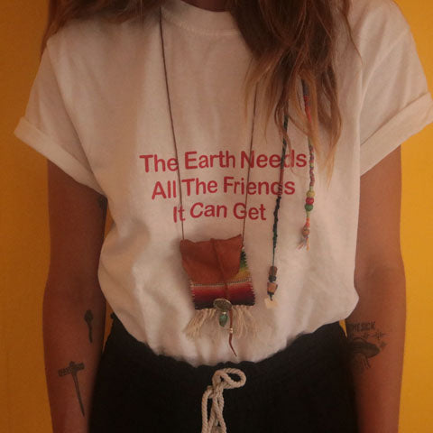 Earth Friends - Calm White T-Shirt