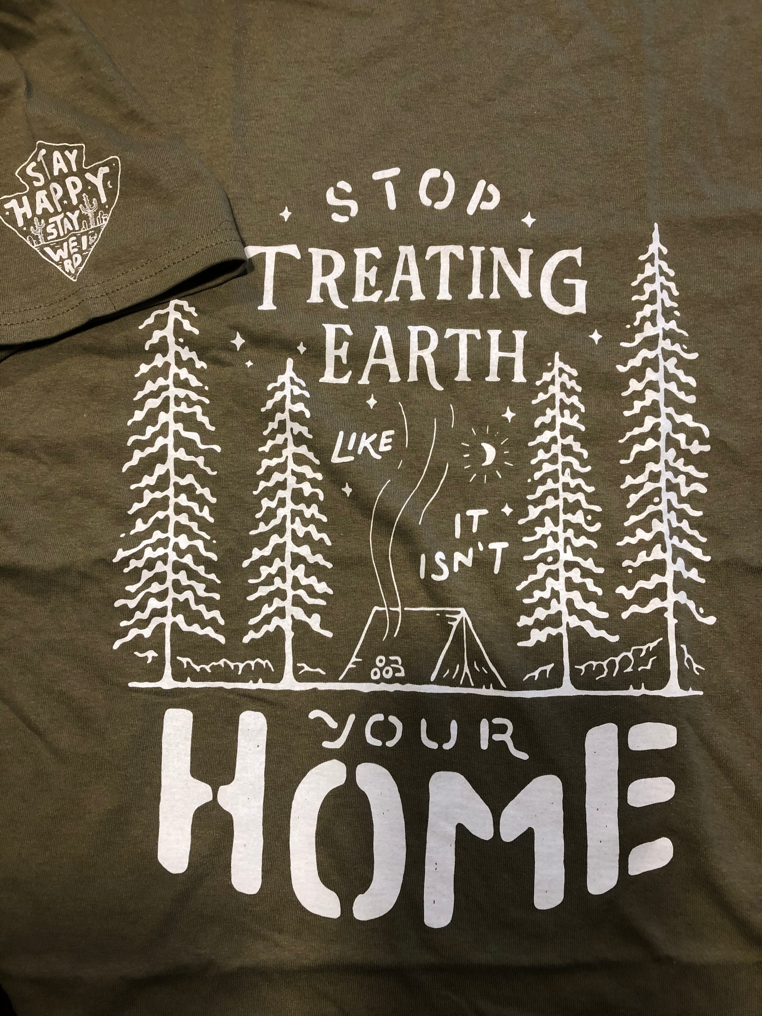 Camp Earth - Green T Shirt