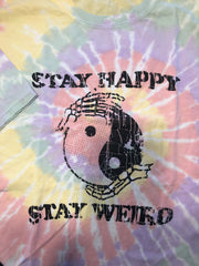 Stay Happy Stay Weird- Skeleton hands