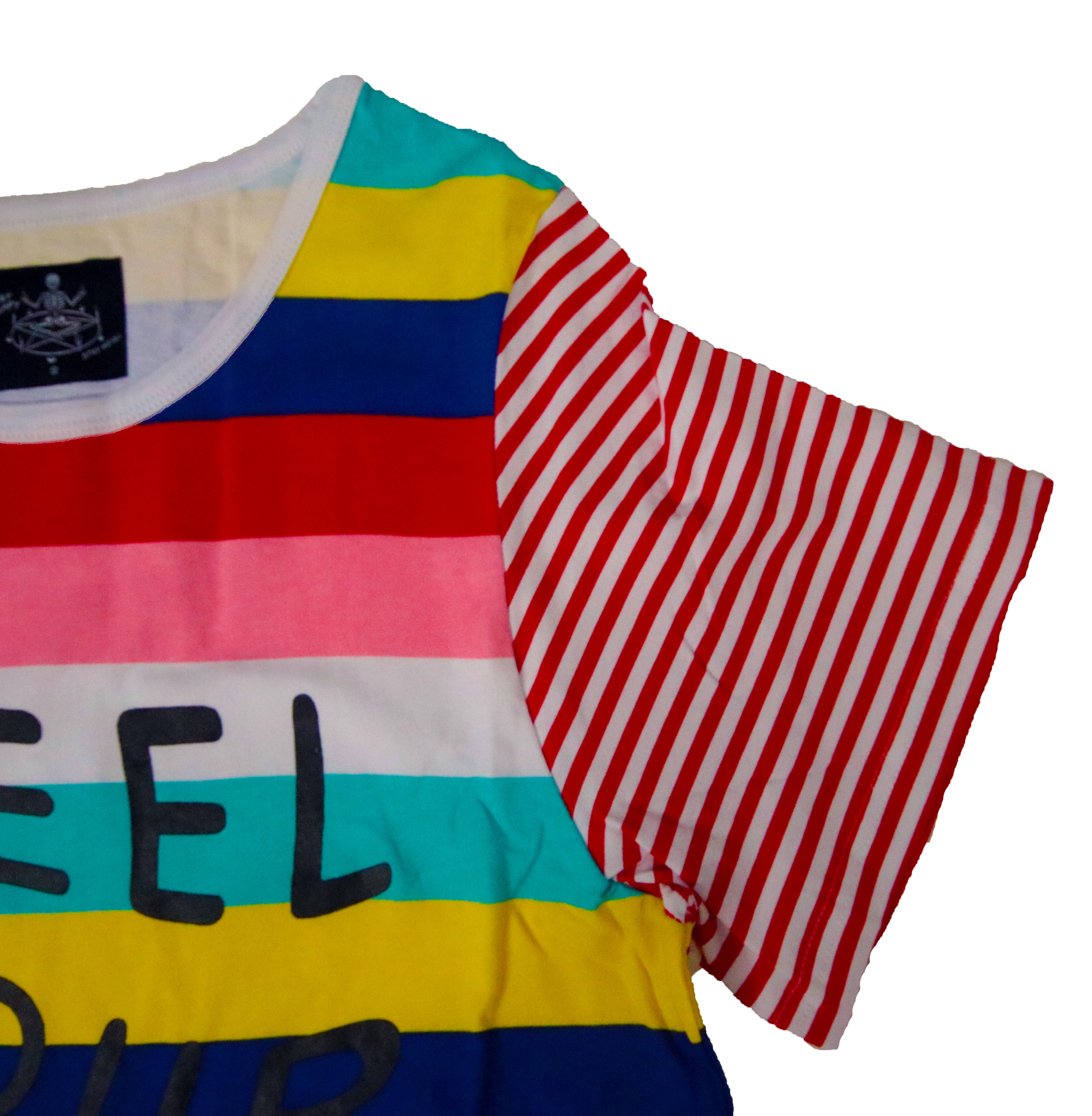 Feel Your Soul - Colorful Stripe T-Shirt