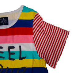 Feel Your Soul - Colorful Stripe T-Shirt   SALE!!