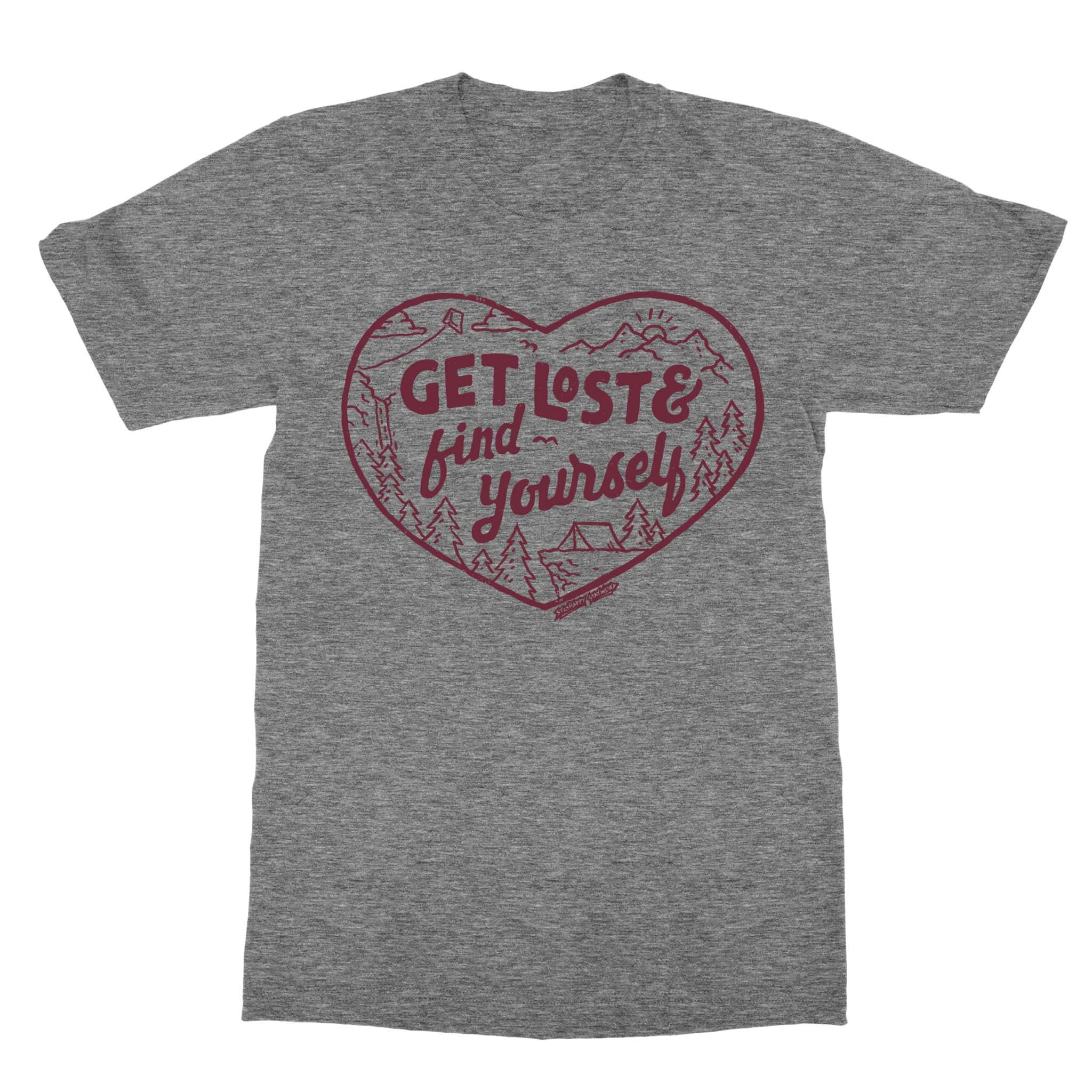 Get Lost & Find Yourself - Oxford Heather Shirt
